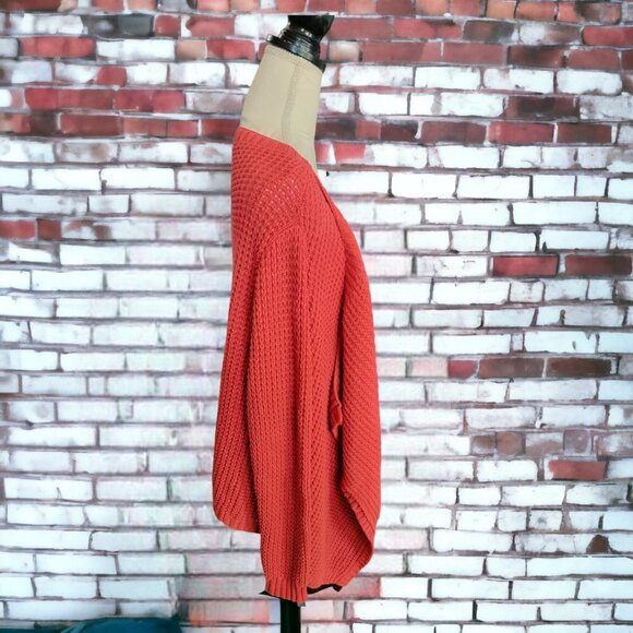 Alloy Burnt Orange Long Sleeve Open Cardigan Casual or Business in Size XL - Picture 2 of 4